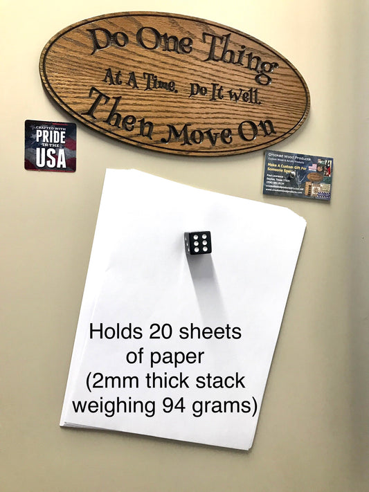 Strong Refrigerator Magnet (Rare Earth) Dice 1" (25mm) image 1