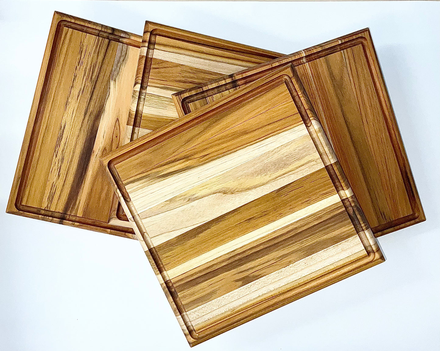 Teak Cutting Board 12" x 12" x 1" image 0